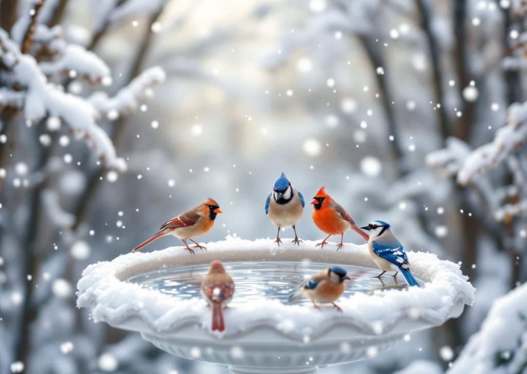 Woda dla ptaków - dlaczego jest tak ważna zimą?